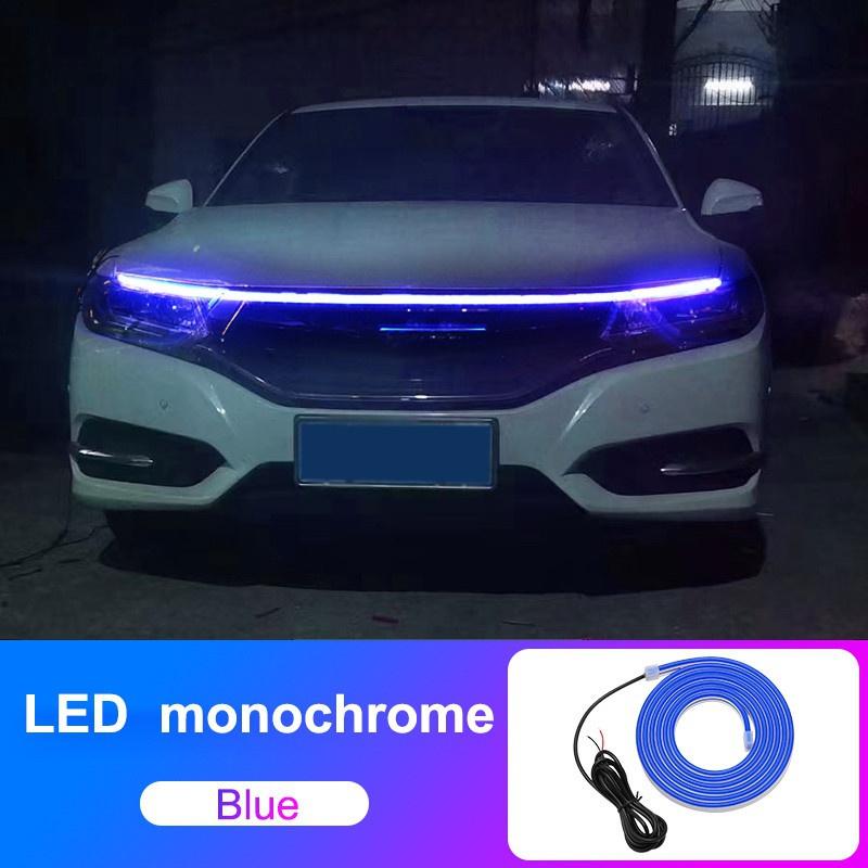 Universal Car Hood Daytime Running Light Strip Waterproof Flexible LED Auto Decorative Atmosphere Lamp Ambient Backlight Car Styling Accessories