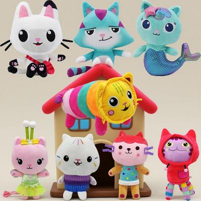 Ga-Bby'S Dollhouse Mercat Cartoon Plush Toy Stuffed Mermaid Cat Soft Doll For Girls Surprise Birthday Christmas Gifts For Kids