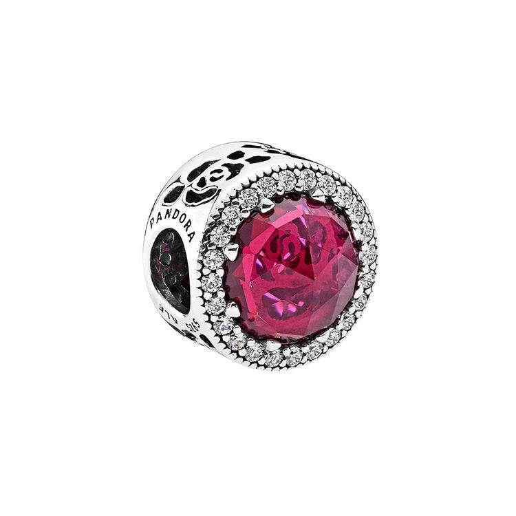 Pandora Disney Belle Princess Rose Charm Women Charm Silver 792140NCC Box
