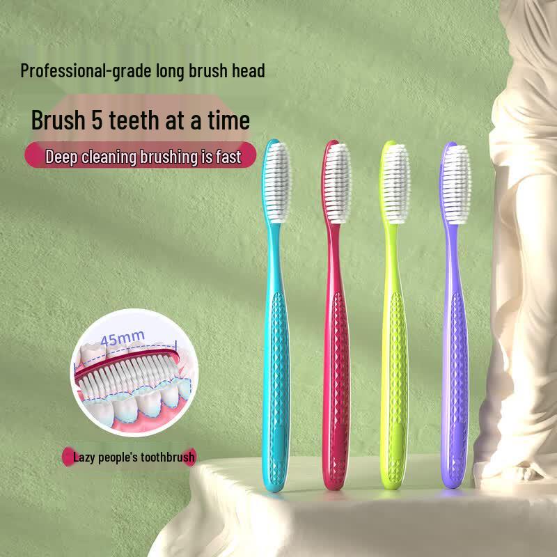 Kenuo Fine Soft-Bristle Wide Head Toothbrush (12-Pack)