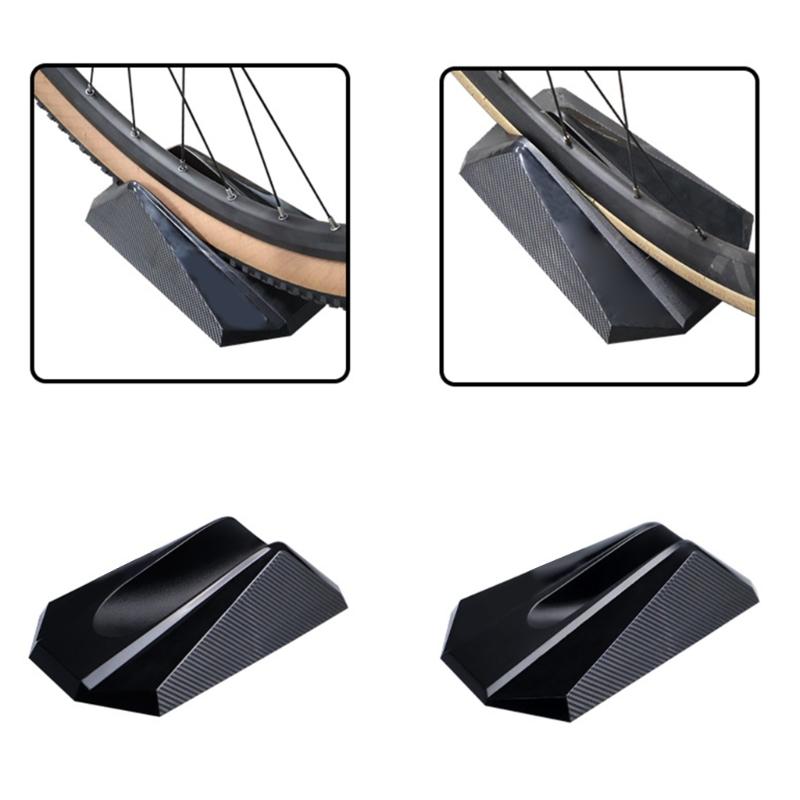 Mountain Bike Parking Racks Display Stand Front Wheel Risers Block Nonslip Bicycles Stabilize Stand Easily To Install