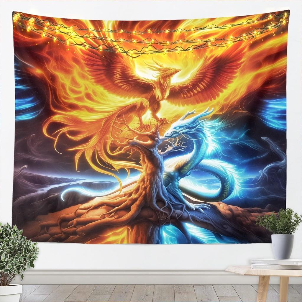 Dramatic Storm Tornado Tapestry Wall Hanging Decor Sky Weather Lightning Art Moody Cloudscape Decor for Living Room Home Accent