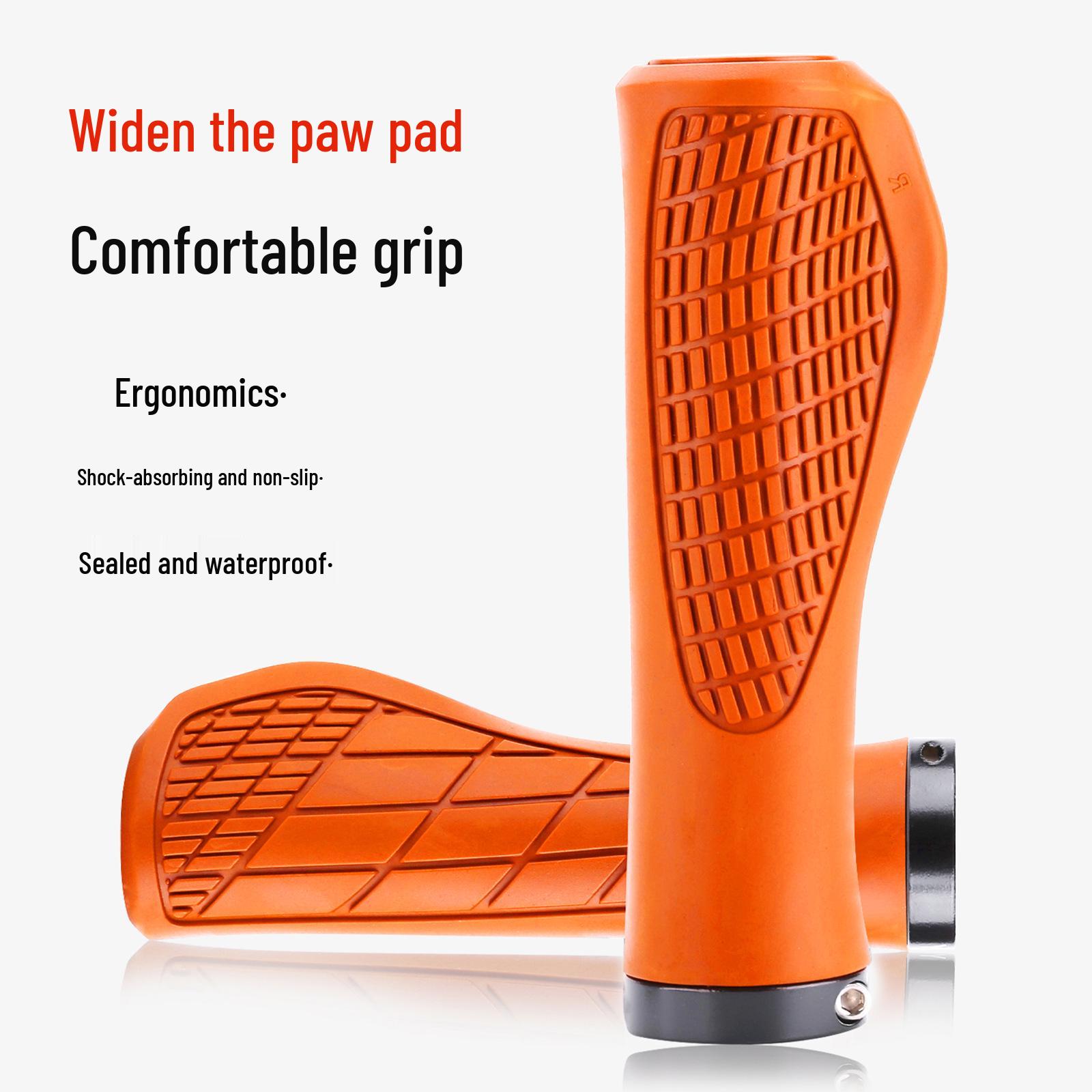 Нескользящие амортизирующие запираемые резиновые ручки руля NPY для горных и складных велосипедов.