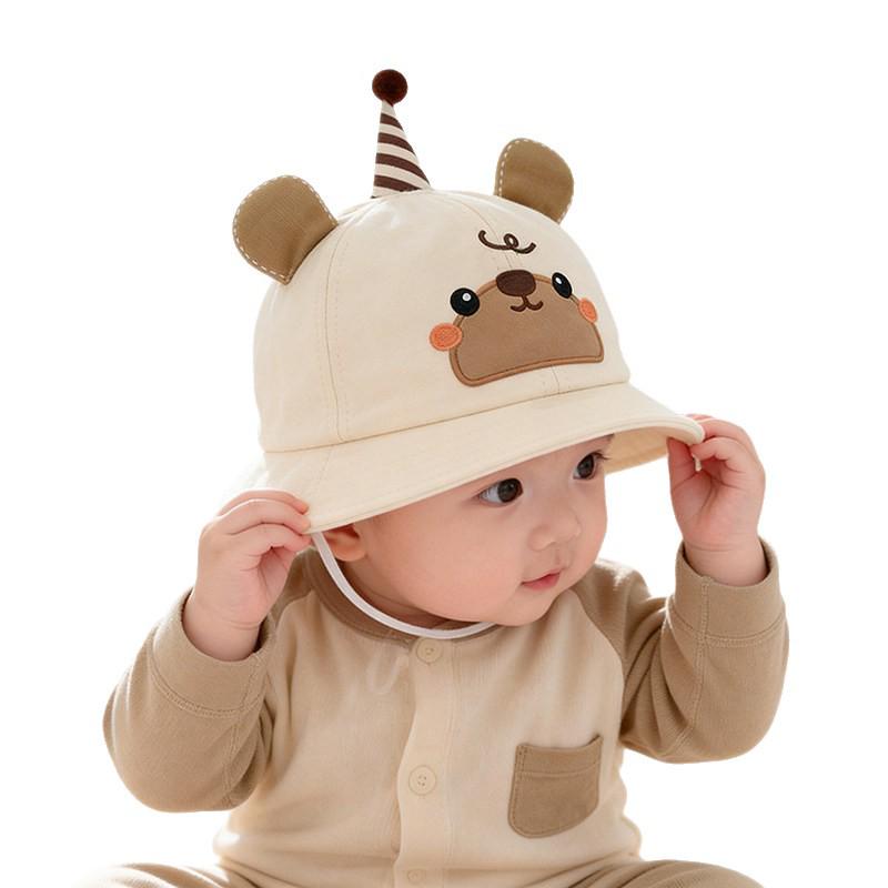 Unisex Baby Bear Bucket Hat - Cute, Adorable Spring & Autumn Sun Protection