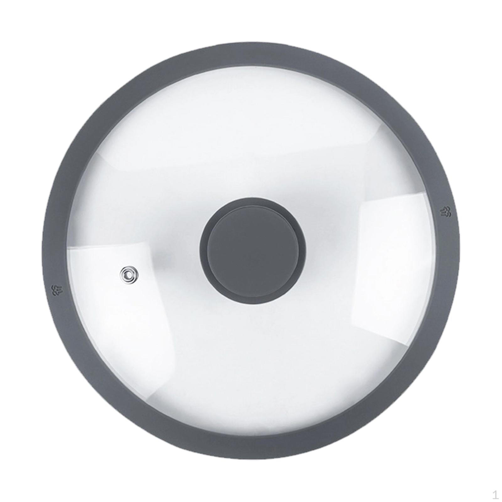 

Крышка для кастрюли Силиконовая Универсальная Крышка Стеклянная Замена Сковорода Сковорода Аксессуар Пароотвод 24cm gray