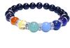 Leaf Stone Seven Your Seven Chakras and Bring Good Lapis Onyx Stone Bracelet for Natural Size M [Evil-Averting Colors] [Open Fortune!] Garnet,