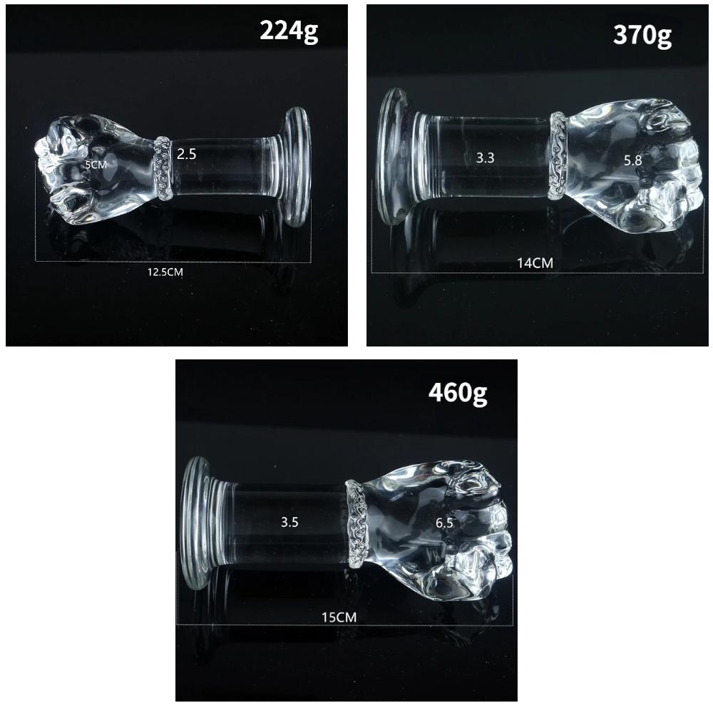 Super Huge Glass Simulation Fist Dildo Hand G Spot Anal Plug Vaginal Masturbation Sex Toys Fantasy Dildos