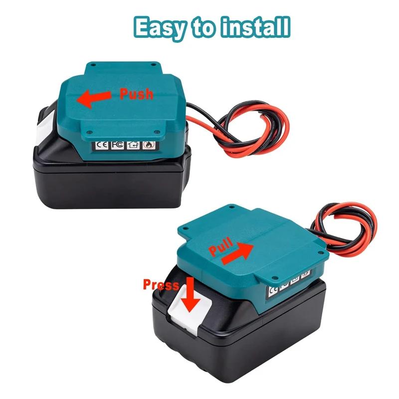 Power Wheels Adaptor for Makita 18V Li-ion Battery Power Mount Connector DIY Adapter Dock Holder for Power Tool RC Toys Robotics