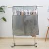 Clothes Dust Cover Nonwoven Dust Prevention Waterproof Transparent Window Design Hanging Garment Protectors
