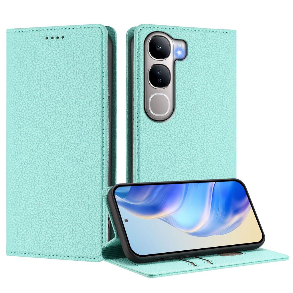For vivo V40 Lite 5G/vivo Y300 5G Wallet Case RFID Blocking Litchi Texture Leather Mobile Cover