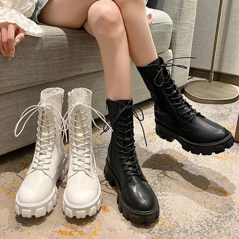 Women's Shoes Fashion Women's Boots Spring Autumn Non-slip Motorcycle Boots Designer Korean Shoes for Women Footwear Botas Mujer
