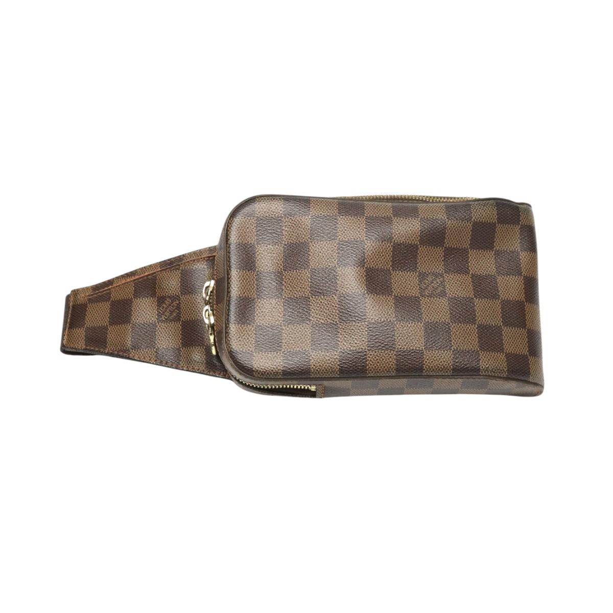 

LOUIS VUITTON Damier geronimos cross body sling bag Damier canvas Ebene N51994 Used