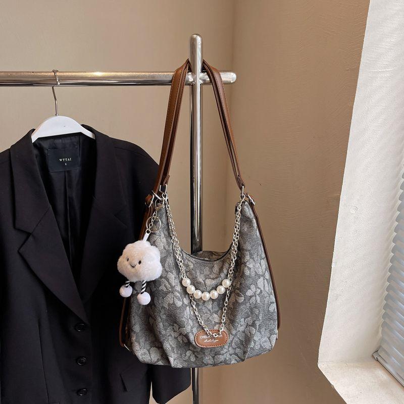 

Multi-Functional Shoulder Bag Women s 2025 New Backpack High-Grade Sentong Qin Shoulder Bag Large Capacity Tote Bag Black with pendant