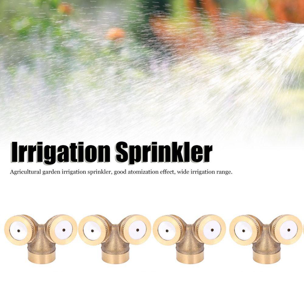 4PCS Copper Irrigation Sprinkler Gold Misting Nozzle Durable Irrigation Sprayer  Garden Irrigation