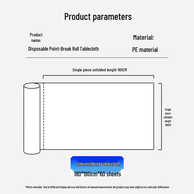 YOUAO Disposable Tear-Off Tablecloth