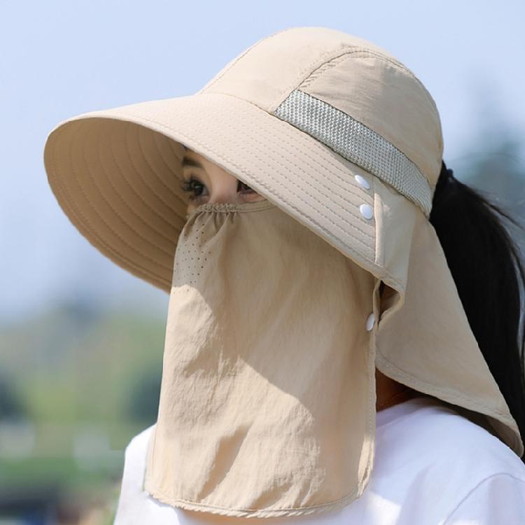 Wide Brims Sun Hat Sun Protective Face Covers Hat for Women Fishing Cycling
