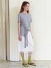 ETMON Tie Loose T-Shirt, Melange Gray