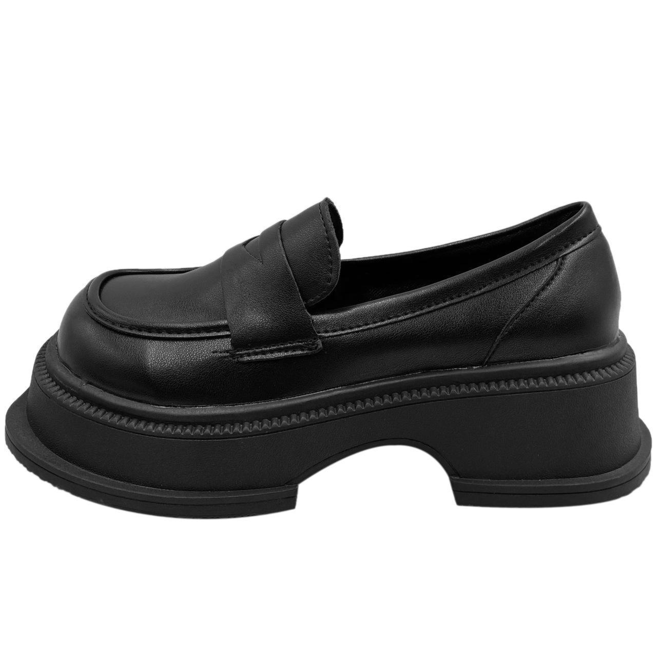 

Ретро женская обувь мода средний каблук толстая подошва ретро лоферы весна осень плоская женская обувь Мэри Джейн Zapatillas Mujer 35 чёрный