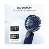 Handheld Fan, Portable Fan, USB Rechargeable Mini Fan, 5 Speed, Portable Fan Handheld with Power Display (Shenzhen Hailan)