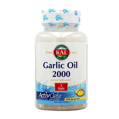 Česnekový olej 2000 2000 mg, 250 měkkých kapslí