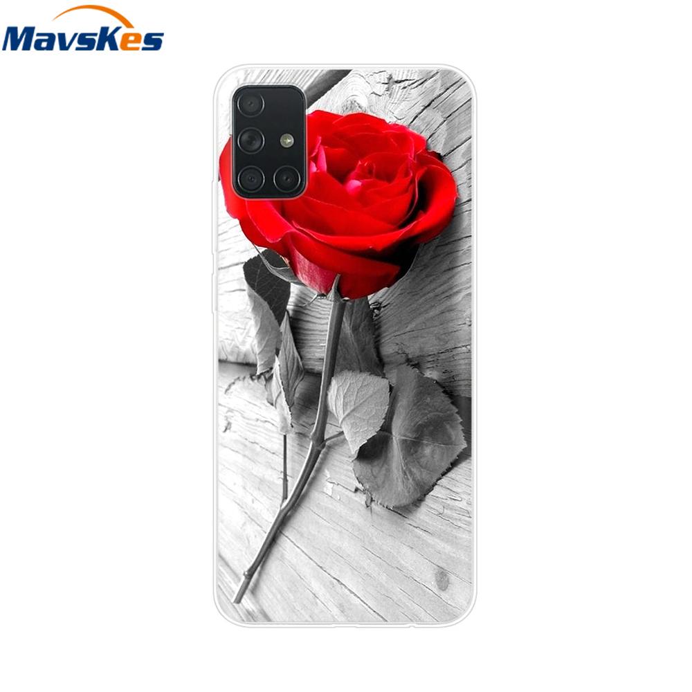 For Samsung Galaxy A51 Case Silicon Transparent Back Cover Phone Case for Samsung Galaxy A71 SM-A715F A515F A 51 71 Cover Fundas