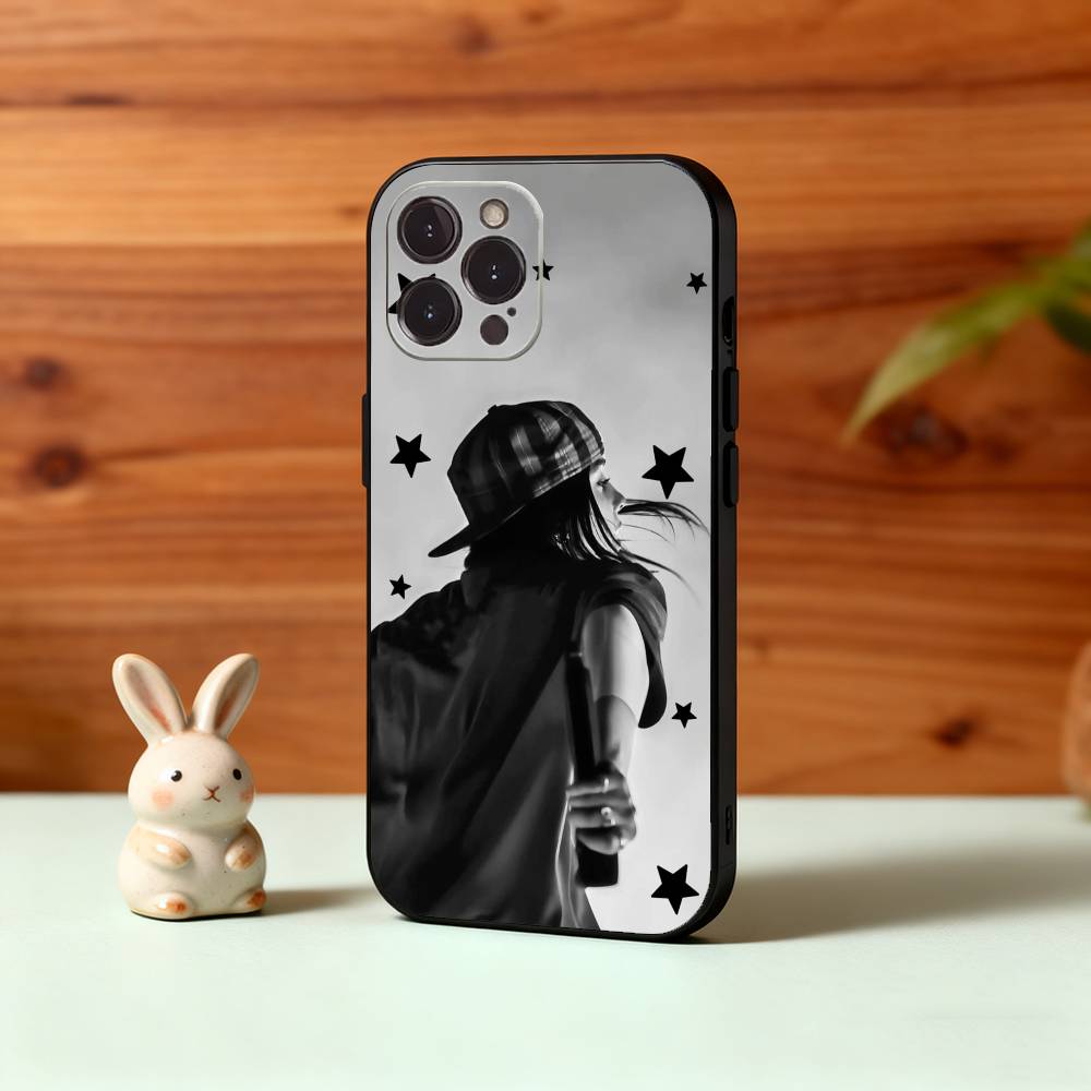 

Singer B-Billie L-lovely E-EilishS Phone Case For iPhone17,16,15,14,13,12,Plus,Pro Max, 5G Others Soft Black Cover iPhoneXSMAX