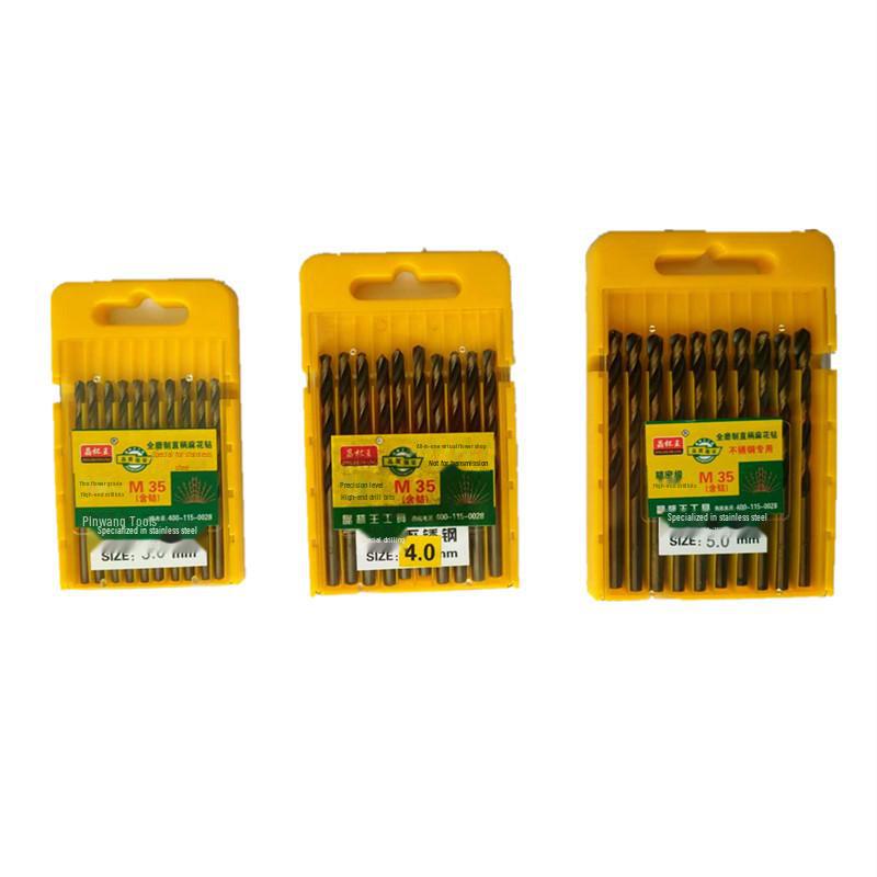 M35 Kobalt-Schnellarbeitsstahl-Spiralbohrer für Edelstahl, Eisen, Kupfer und Aluminium