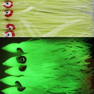 10 pièces 12 cm/15 cm/18 cm/20 cm grand grand doux lueur pieuvre Skrit calmar leurre lumineux appâts de pêche en eau salée