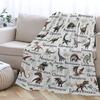 Dinosaur Blanket for Kids Boys Types of Dinosaurs Gifts for Toddler Dinosaur Lovers Super Soft Flannel Throw Blanket for Sofa Camping Travel Bed Home
