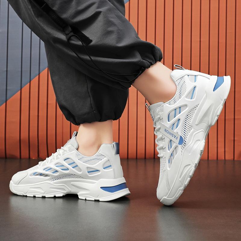 Men's Casual Sneakers Summer Breathable Anti Slip Mesh Outdoor Running Shoes Student Sneaker Tennis Shoes  Informales