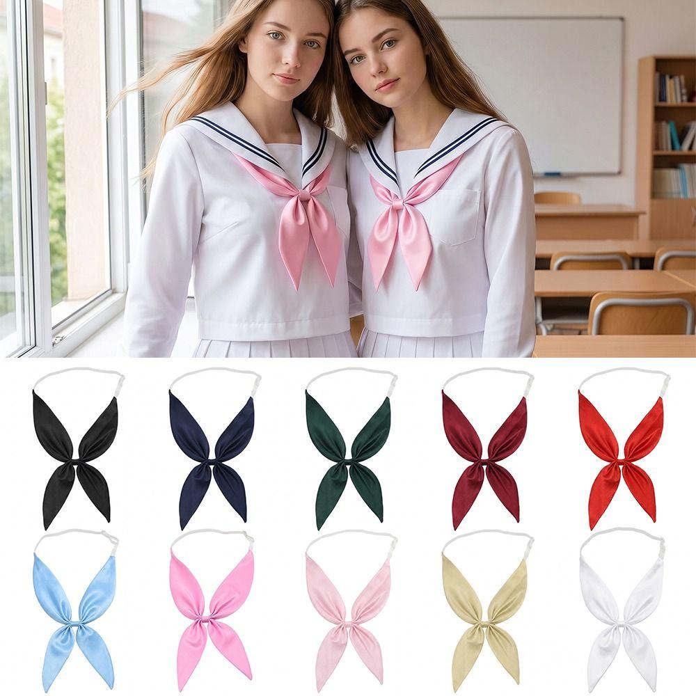 Adjustable Elastic Bow Tie Classic Style JK Bow Ties Creative Bowknot Tie Student Uniform