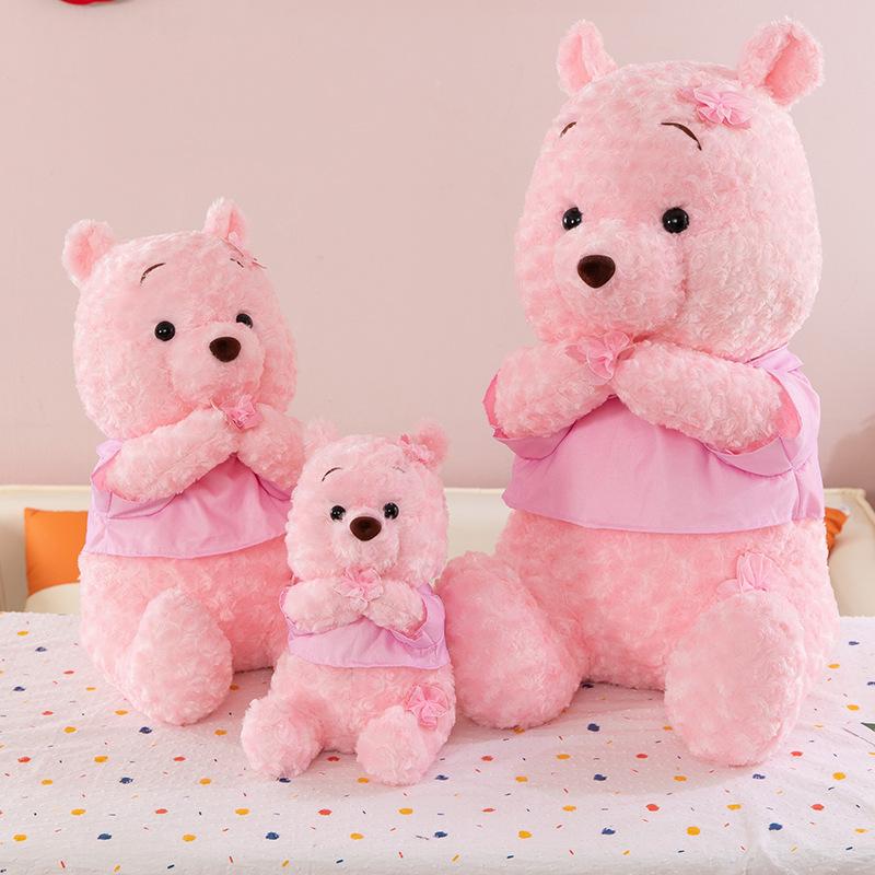 

Sakura Winnie the Pooh Doll Pink Bear Doll Puff Plush Toy Grabber Doll 35cm【0.2kg】