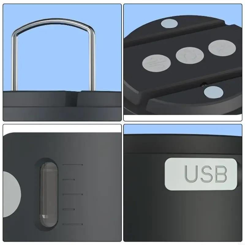 Portable multi-function outdoor spray camping lamp, mosquito killer spray, with small fan, can be hung, can put mosquito repellent, perfume