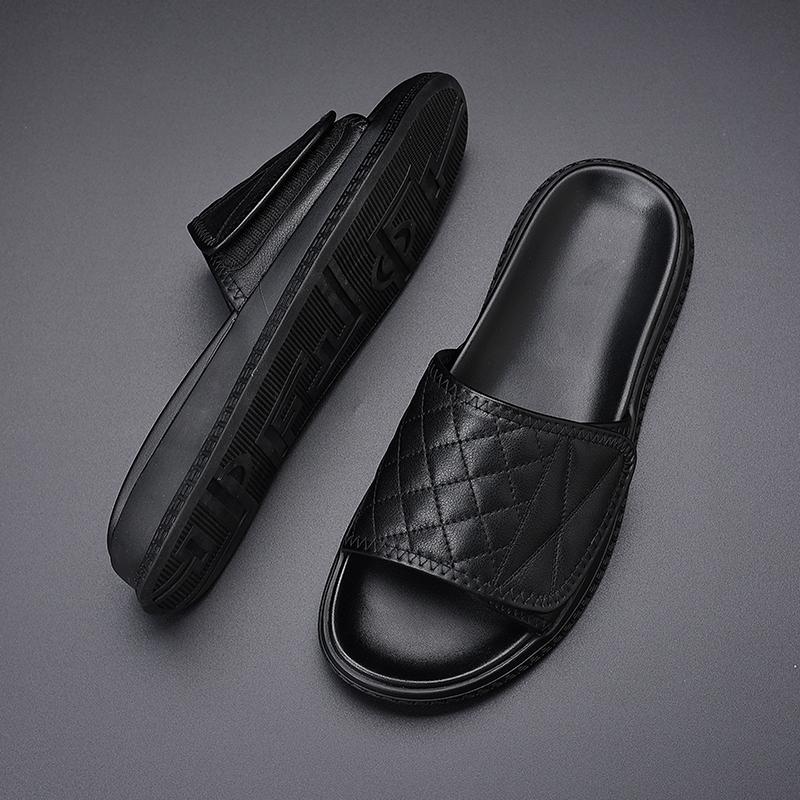 Fashion Fashion Male Slippers New Arrival Mens Summer Shoes Non-slip Soft Slides Comfort Sandals Simple Mens Trendy Half Drag Flip-flops