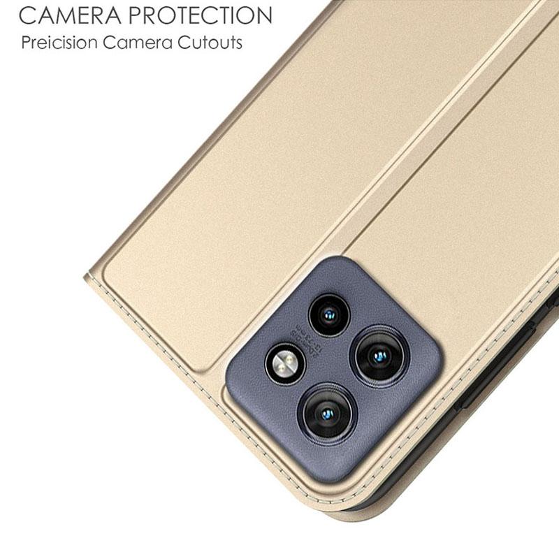For Motorola Edge 60 Neo 5G/Edge 50 Neo 5G Case PU Leather Phone Cover with Card Holder Stand
