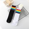 6Pairs Y2K Rainbow Stripes Socks Multicolor Cotton Socks Soft Rainbow Tube Sock  Streetwear