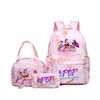 Kpop Witch Hunter Backpack Lunch Bag Pencil Case Set Student Animation Fashion School Bag Pencil Case Lunch Bag