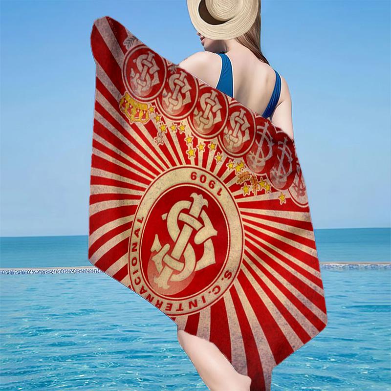 Intercontinental Football Crest Microfiber Beach Towel, Lightweight And Quick-Dry, for Summer Travel, Beach Essential, Swimming Pool