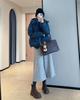 Elegant Wool Blend Bootcut Wide-Leg Cropped Trousers - Warm and Slimming for Autumn/Winter 2025