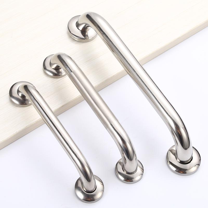 Stainless Steel Fire Door Handle 304#201#, Round Tube, Wooden Door, Versatile Bathroom Handrail