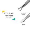 Rui Smiths Pro Cuticle Pusher Stainless Steel Manicure Tool Style 101 2-End - -