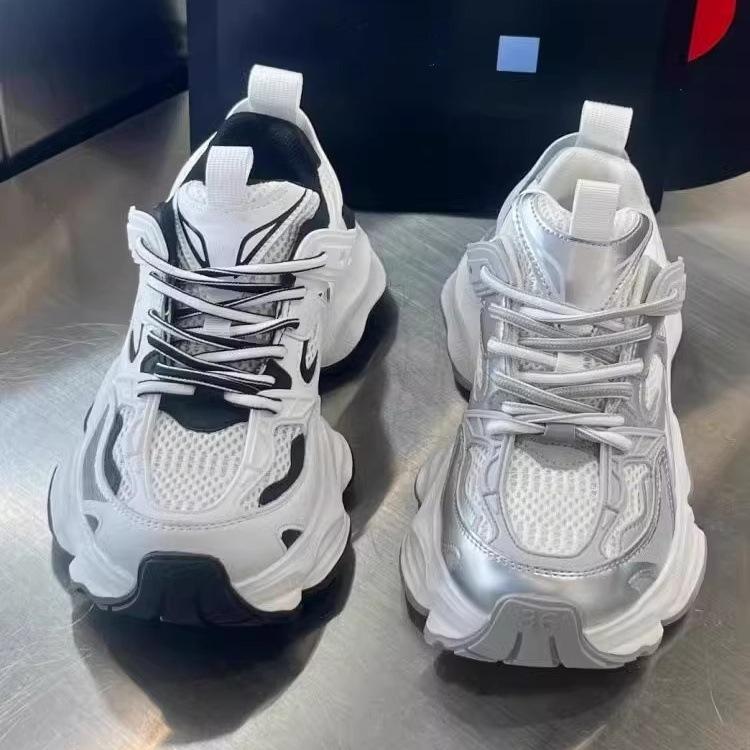 Thick-soled Heightening Dad Shoes Ins Tide Spring and Autumn New Mesh Breathable Casual Sports Shoes