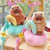 Plush Marmota Star Keychain Anime Backpack Pendant Cute Kids Decoration Gift