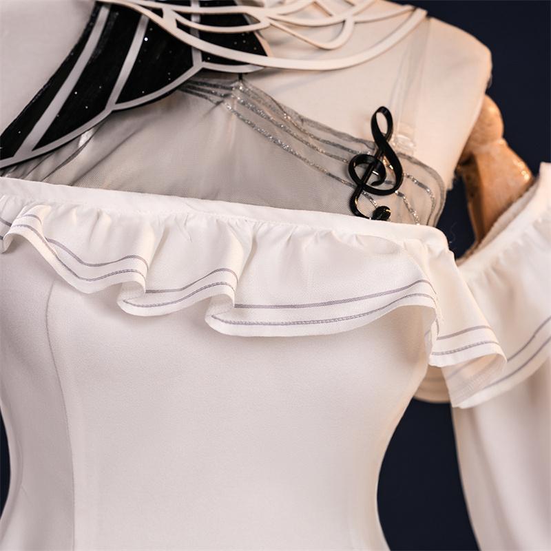 Game Wuthering Waves Phrolova Cosplay Costume Elegant White Phrolova Women Sexy Dress Halloween Party Outfit
