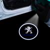 1/2Pcs Car Door Projector Lamps LED Welcome Light Emblem For Peugeot 308 408 508 RCZ 208 3008 2008 206 207 108 406 407 408 206 207 208 306 307