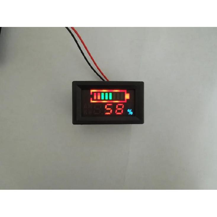 YB27VE DC 6-120V Voltage and Electricity Dual Meters Tester Battery Power Display Voltage Meter Digital Power Electric Car Volt