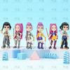 Kids New Year Gift Idea : Anime-Style PVC Action Figure Set, Cool Desktop Collectible Decor