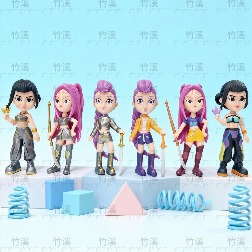Kids New Year Gift Idea : Anime-Style PVC Action Figure Set, Cool Desktop Collectible Decor