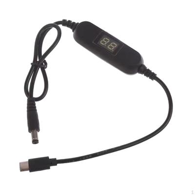 Kabel měniče typu C 5V na 1,2V-12V Napájecí regulační kabel Nastavitelný výstup pro