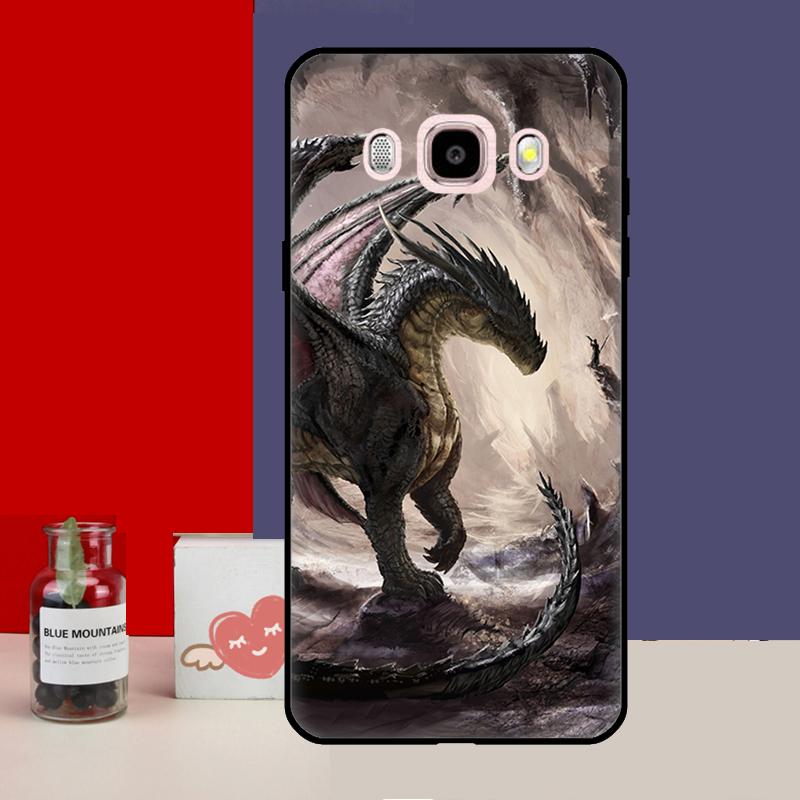 Pouzdro s motivem draka pro Samsung Galaxy J4 J6 Plus 2018 J8 A6 A7 A8 A9 J1 A3 A5 2016 J3 J5 J7 2017 Kryt